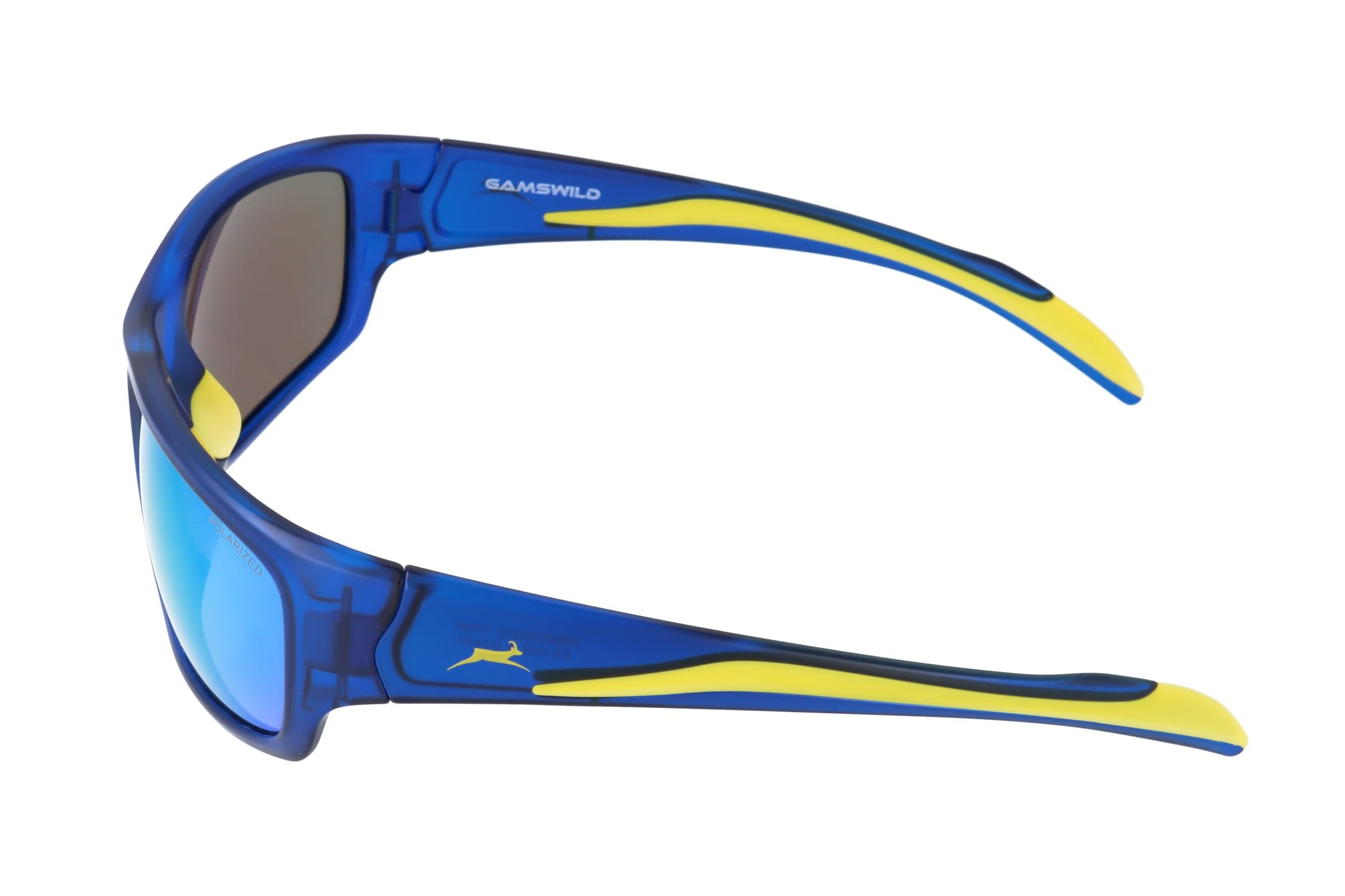 Gamswild WS4035 Occhiali da sole polarizzati GAMSSTYLE occhiali da ciclismo occhiali da sci sportivi da donna unisex | grigio | nero | blu | blu |