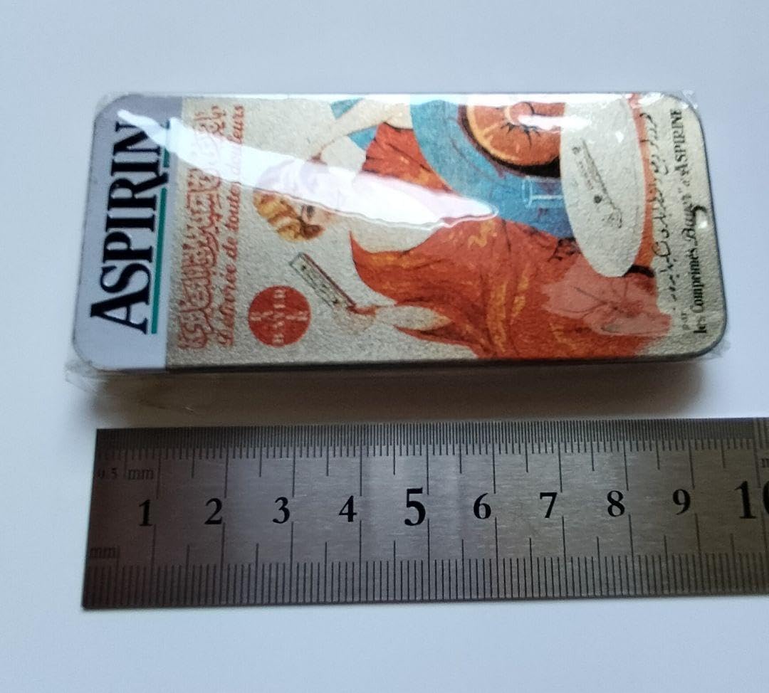 Amazon.co.jp: バイアスピリン スライド式缶ケース ピルケース