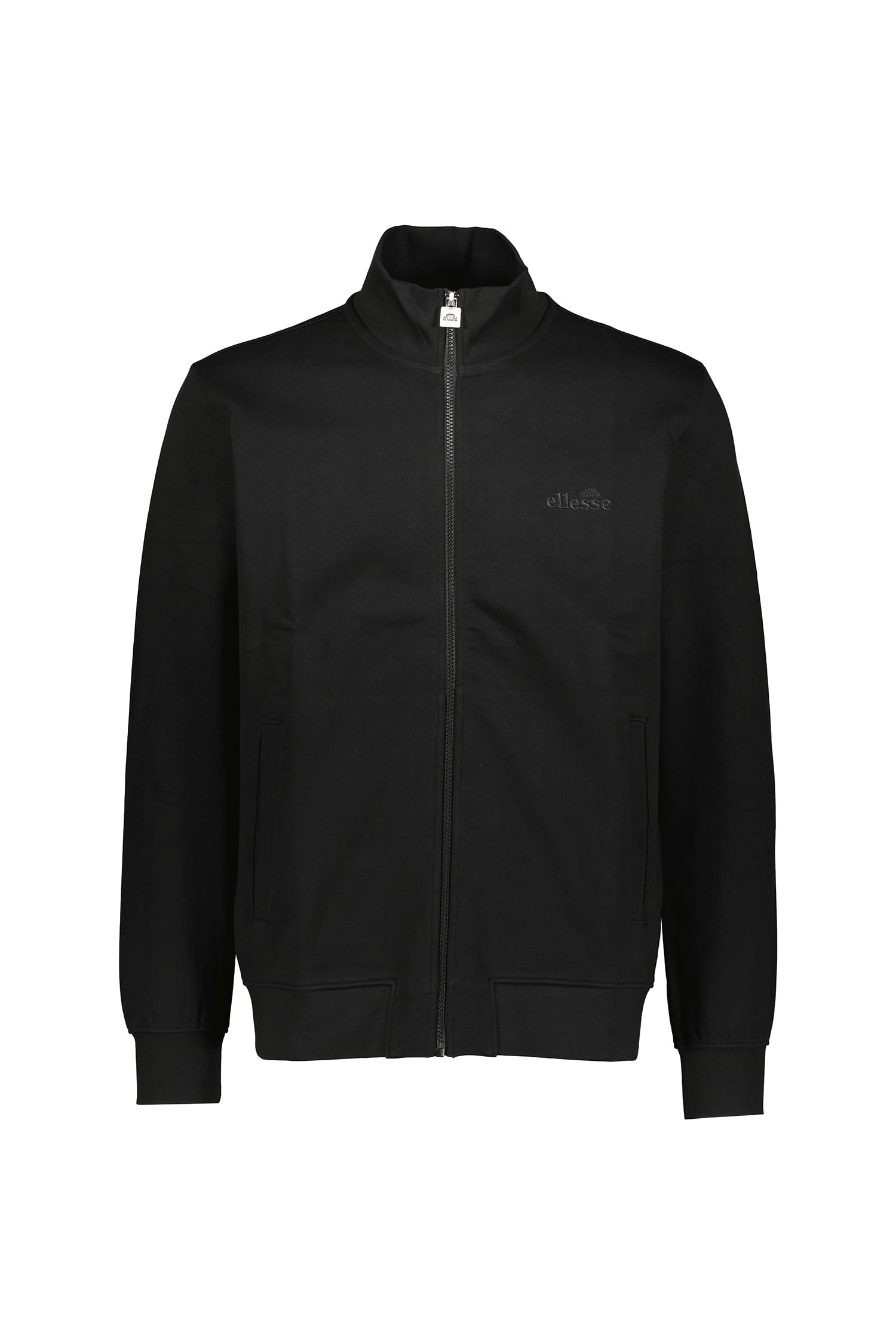 Ellesse Tracktop Leonardo Full Zip da Uomo, 100% Cotone, Logo Ricamato Tono su Tono, vestibilità Reg, Casual Urban