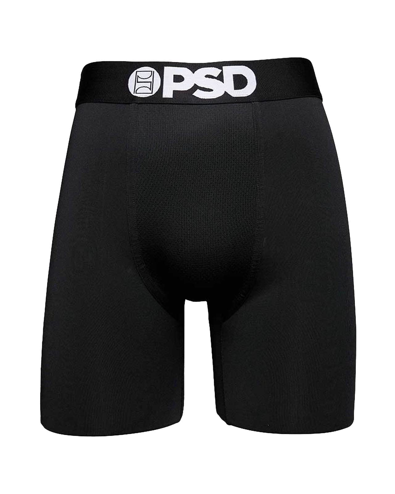 PSD Men's Basic Solid Boxer Briefs - 7 inch Inseam Breathable And Supportive Men's Underwear with Moisture-Wicking Fabric
