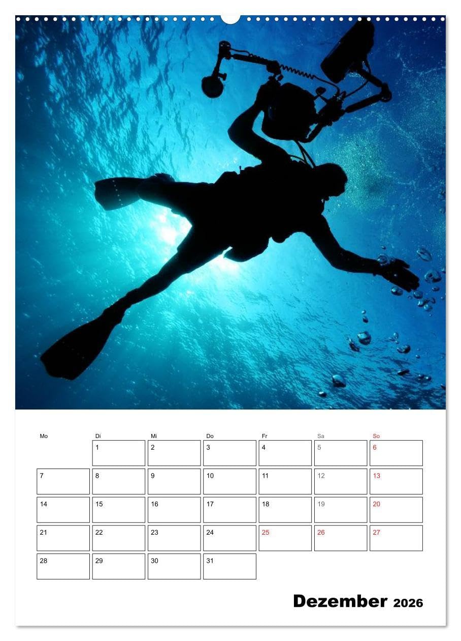 Tauchen - Abtauchen und Staunen (hochwertiger Premium Wandkalender 2026 DIN A2 hoch), Kunstdruck in Hochglanz: Abtauchen in die faszinierende Unterwasserwelt unserer Meere