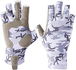 Anti-Slip Silicone Fishing Gloves for Men & Women - UV Sun Protection for Sailing, Kayaking, Paddling, Rowing - Fly Fishing Accessories