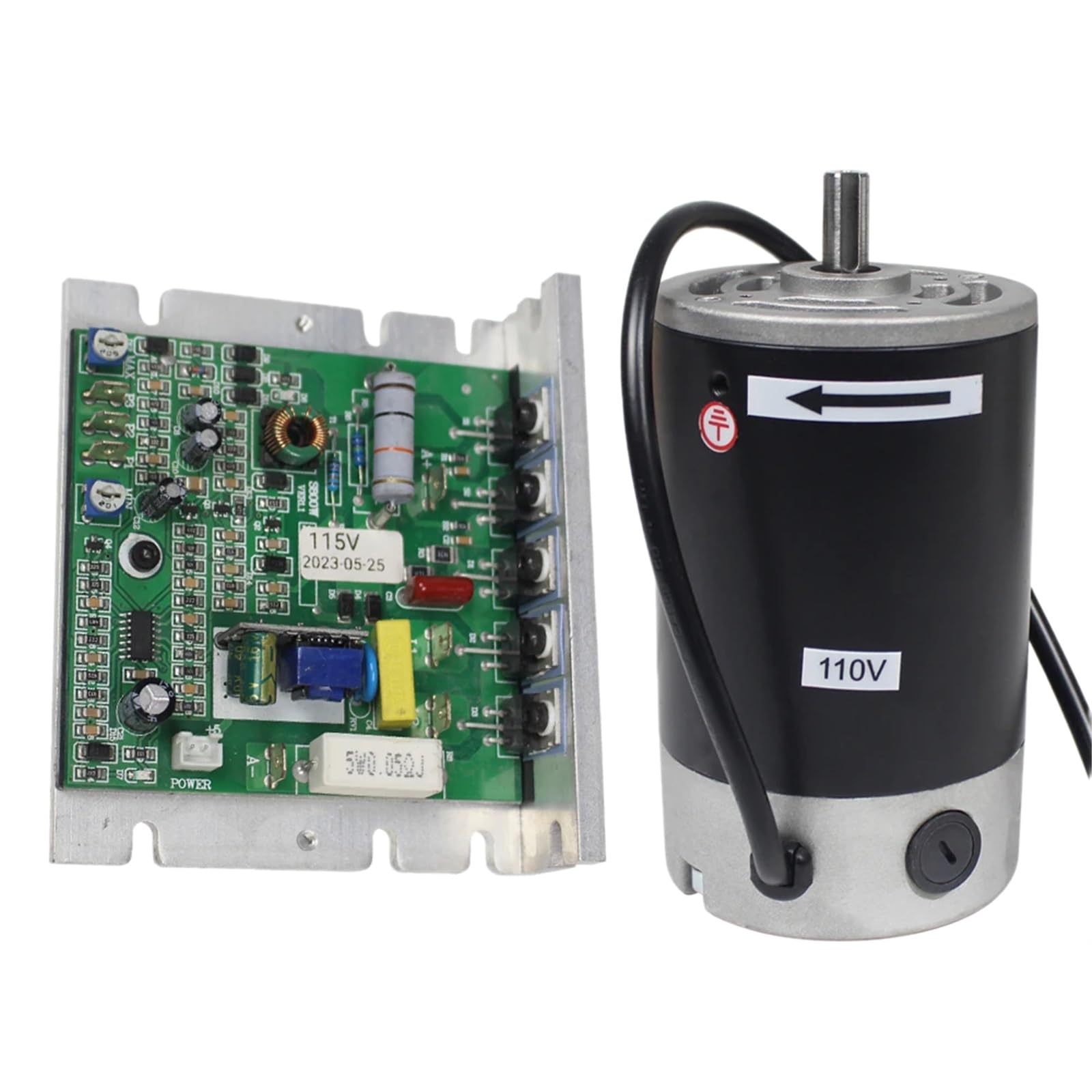 Dc 550w 750w spazzolato, for mini, motore for tornio Cj 0618 Cd 210v Wm210v Accessori for utensili for tornio motor de torno(550w Add Board 110v)