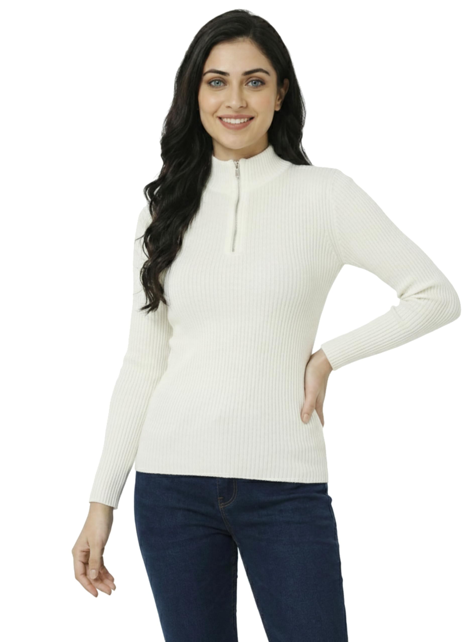 youthquake Womens Winter Season Zipper Highneck Full Sleeves/Zip Highneck Sweater/Womens Turtle Neck/Zipper Highneck T-Shirt-picture-32