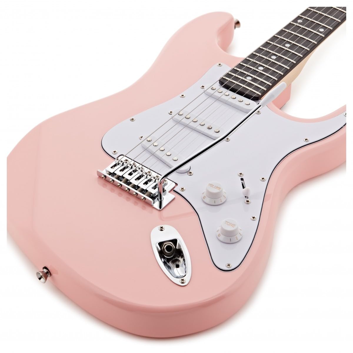 Chitarra Elettrica LA Rosa, Ampli 10W e Accessori | Corpo Leggero e Comodo, Ampli Portatile con EQ 2 Bande e Uscita Cuffie, Corde di Ricambio e Accordatore Inclusi
