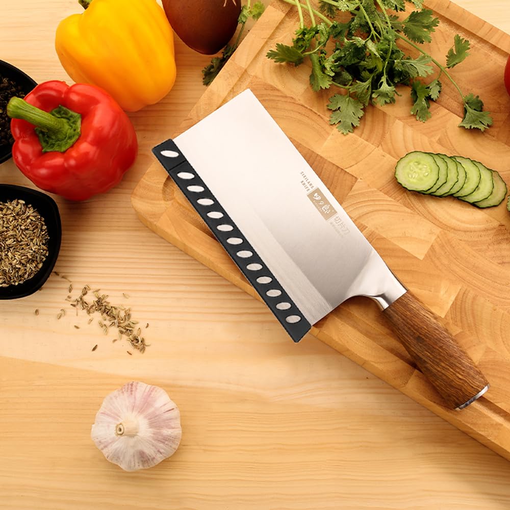 20 Protezioni Per Lame Di Coltelli - CopriLama In Plastica Nera | Per Cucina E Sicurezza - Foto 3