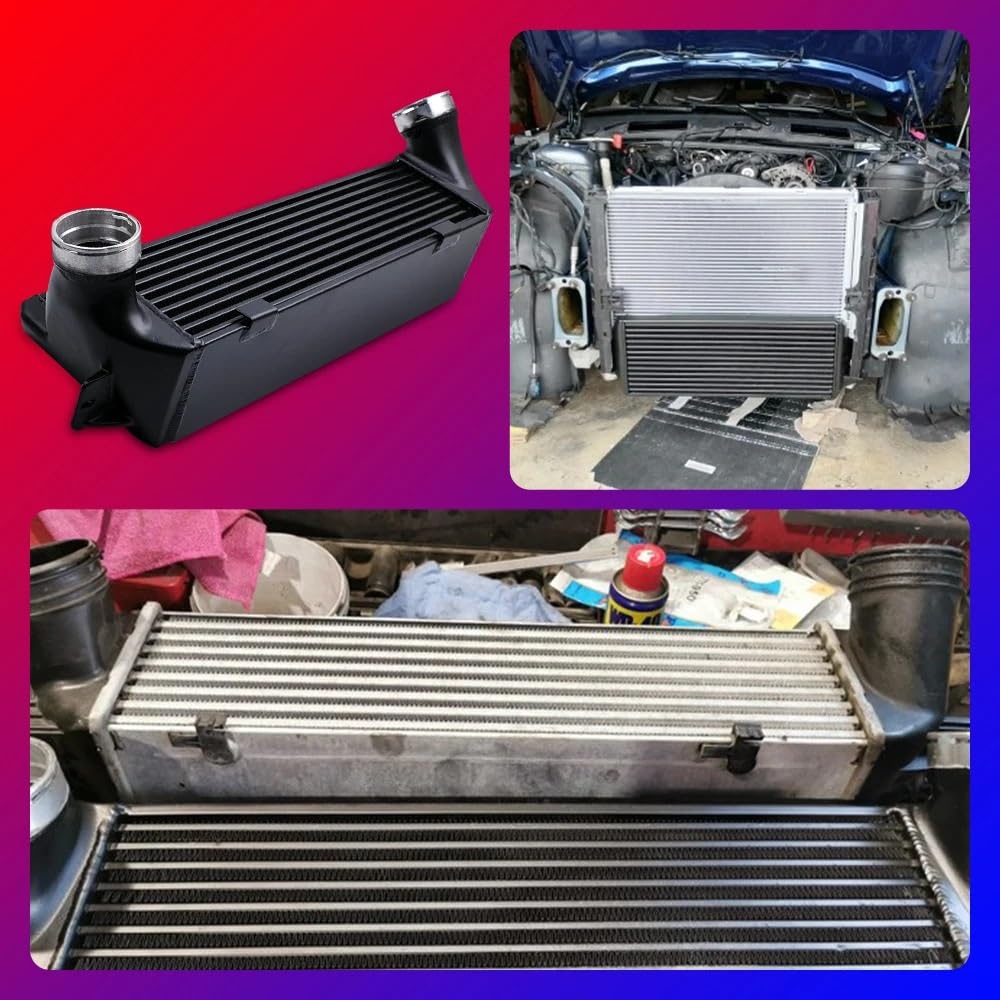 Intercooler do turbiny Pasuje do E82 E80 2008-2011/E90 E92 E93 2006-2011 przedni uchwyt do E88 135i 1M 335i E89 Z4 130MM rdzeń intercoolera