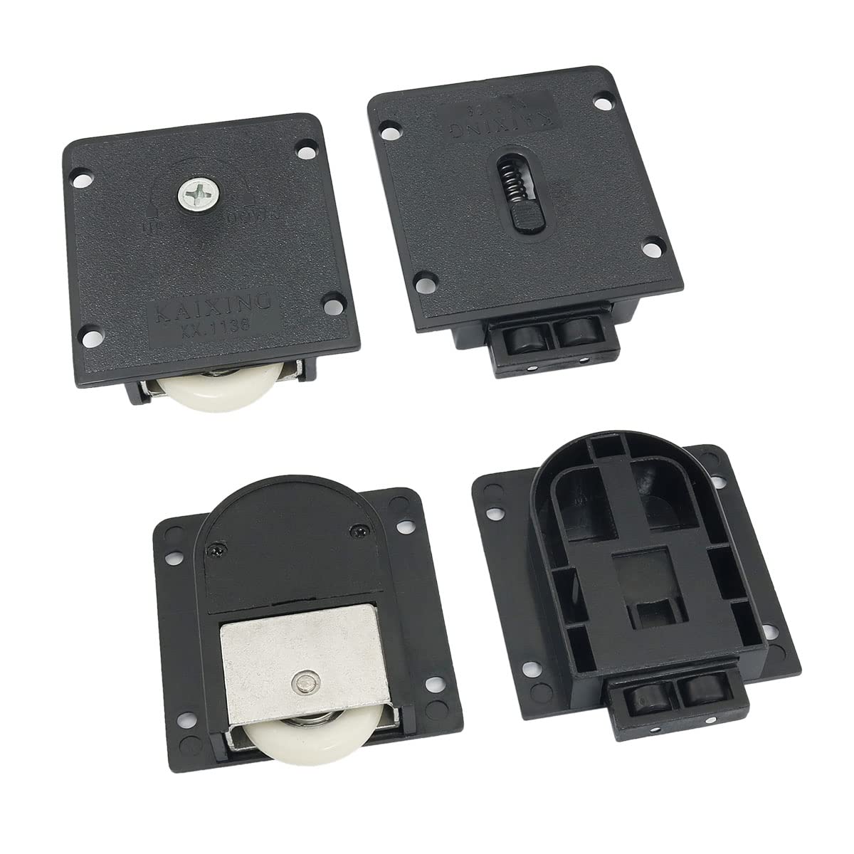 2 Stuks Schuifdeur Montage Schuur Deur Wiel Kast Hardware Hanger Rolkast Raam Katrol Thuisgebruik Schuifdeursysteem 1424929828