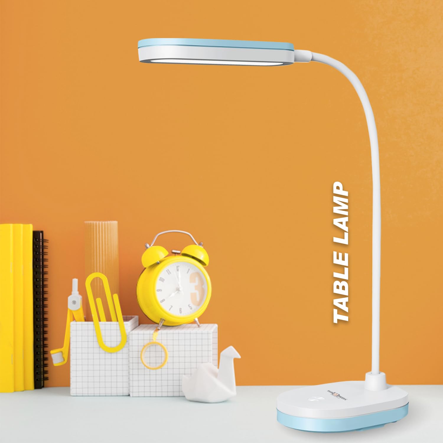 Pick Ur Needs Rechargeable LED Desk Lamp with Touch Control – USB Charging, Adjustable Brightness, 360° Flexible Neck, Eye Protection & Portable Design for Study, Reading & Night Use (Blue)-image-45