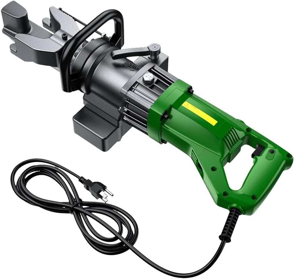 Anbull 900W Electric Hydraulic Rebar Bender, Bending up to 5/8 Inch #5 16mm Rebar, Bending Rebar from 0 to 130 Degrees, Rebar Bending Machine with Adjustable Positioning Bolt With No Metal Case