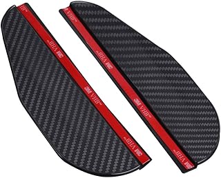 Gigicloud 2Pcs Rear View Side Mirror Eyebrow Rain Visor Shade Guard Universal Car Rearview Mirror Rain Eyebrow Snow Guard Sun Visor Shadow Protector