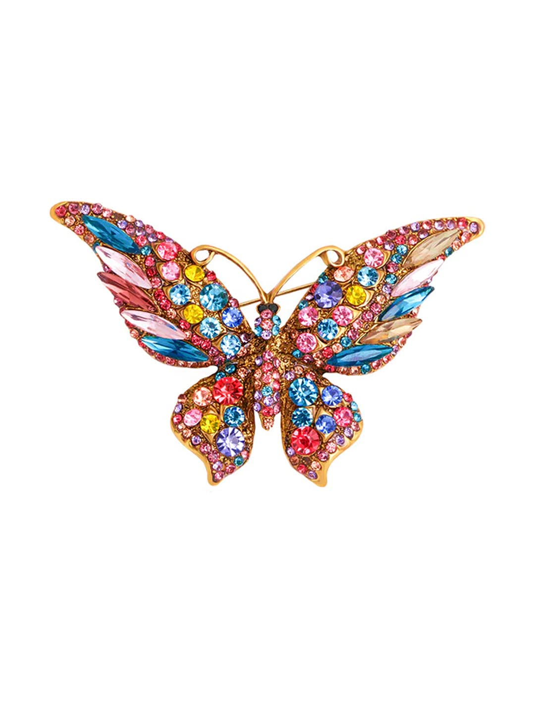 Yellow Chimes Brooch for Women Butterfly Shaped Brooch Fashionable Brooch for Girls and Women (Multicolor-2) (B0B1VJLPNP) Amazon Price History, Amazon Price Tracker