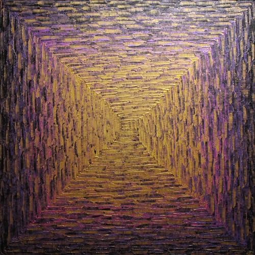 Grand tableau abstrait sur toile pour réveiller un mur blanc avec style