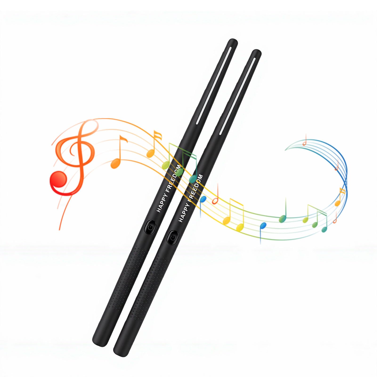 Asixxsix Batteria elettronica con bacchette, 2 pedali e modulo sonoro (BLACK)