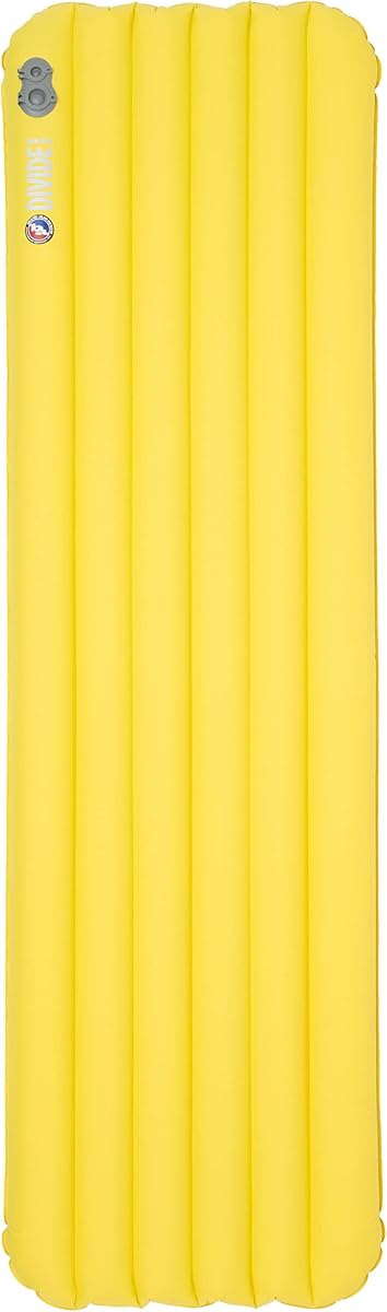 Big Agnes Divide - Air Chamber Sleeping Pad, Insulated, Regular | Lightweight, compact design with THERMOLITE insulation, air chambers, and a heat-reflective barrier