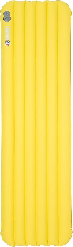 Big Agnes Divide Insulated | Lightweight, Compact, 3-Season Air Chamber Sleeping Pad, Wide Regular, Warm Olive | Lightweight, compact design with THERMOLITE insulation, air chambers, and a heat-reflective barrier