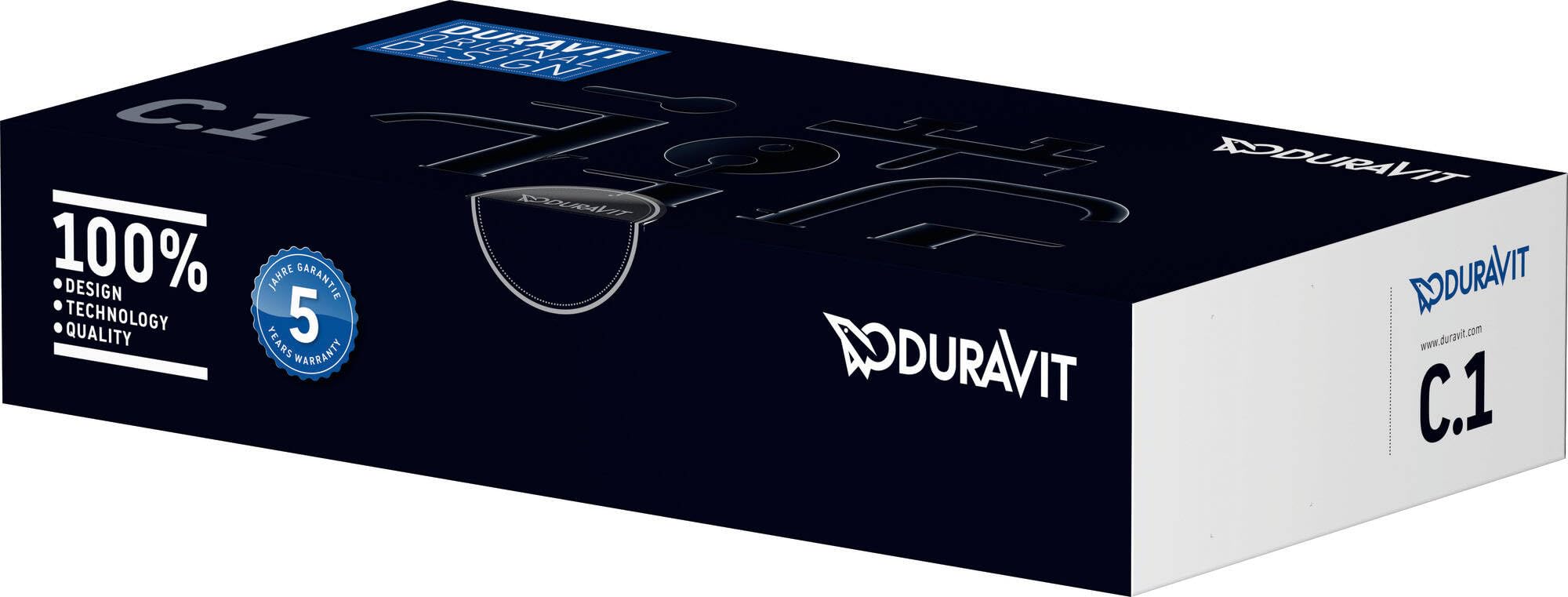 Duravit A.1 armatura umywalkowa, rozmiar M (wysokość wylotu 109 mm), kran łazienkowy, armatura umywalkowa, chrom