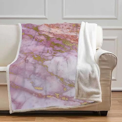 Cobijas Calientes para Invierno - Manta decorativa de otoño con textura de mármol para sofá, cama, sofá, silla, tamaño pequeño, 31.5 x 47 pulgadas