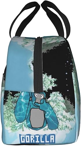 Miniatura 2 de Dekinkat Gorilla In - Fiambrera de invierno portátil de aluminio reutilizable, bolsa de almuerzo aislada, lonchera enfriadora para hombres y mujeres