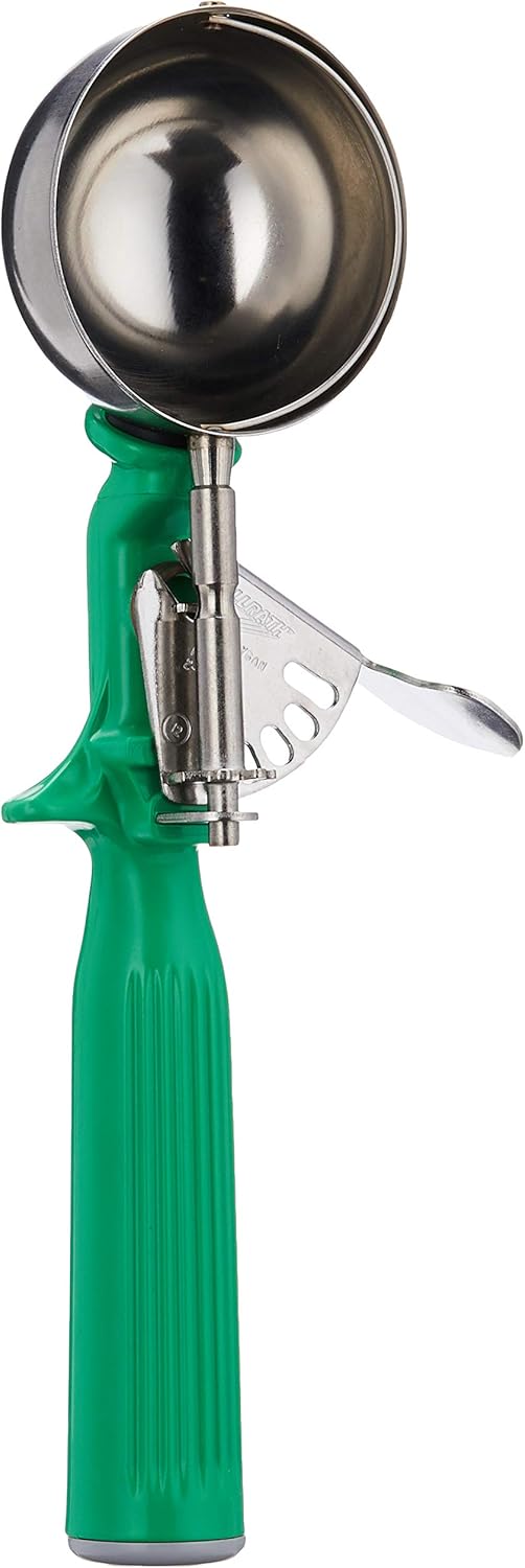 Vollrath 2-2/3 oz Stainless Steel Disher – Size 12,Green Vollrath 2-2/3 oz Stainless Steel Disher – Size 12,Green