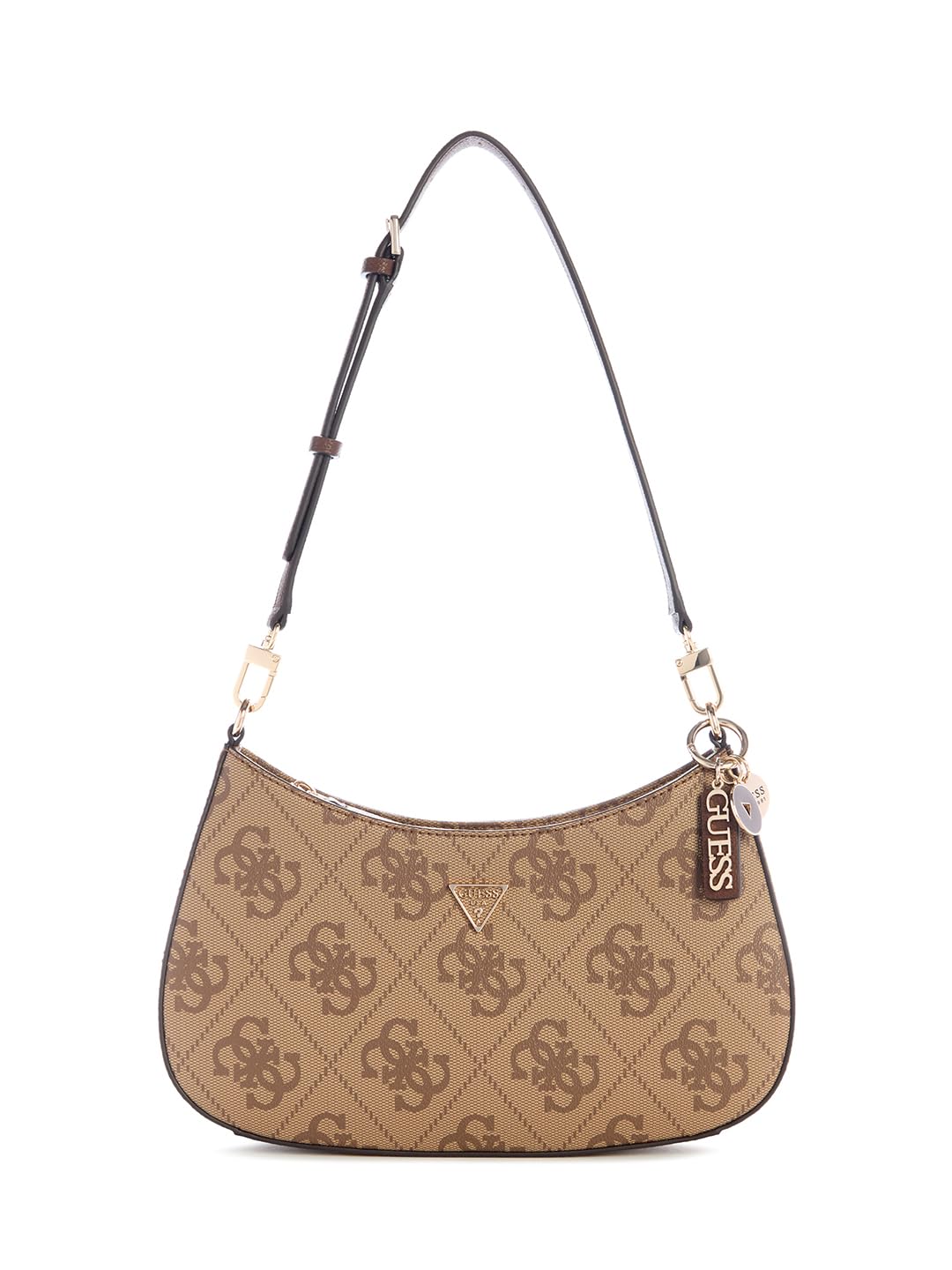 GUESS borsa a tracolla Noelle II Top Zipper Shoulder Bag Latte Logo/​Brown marrone chiaro