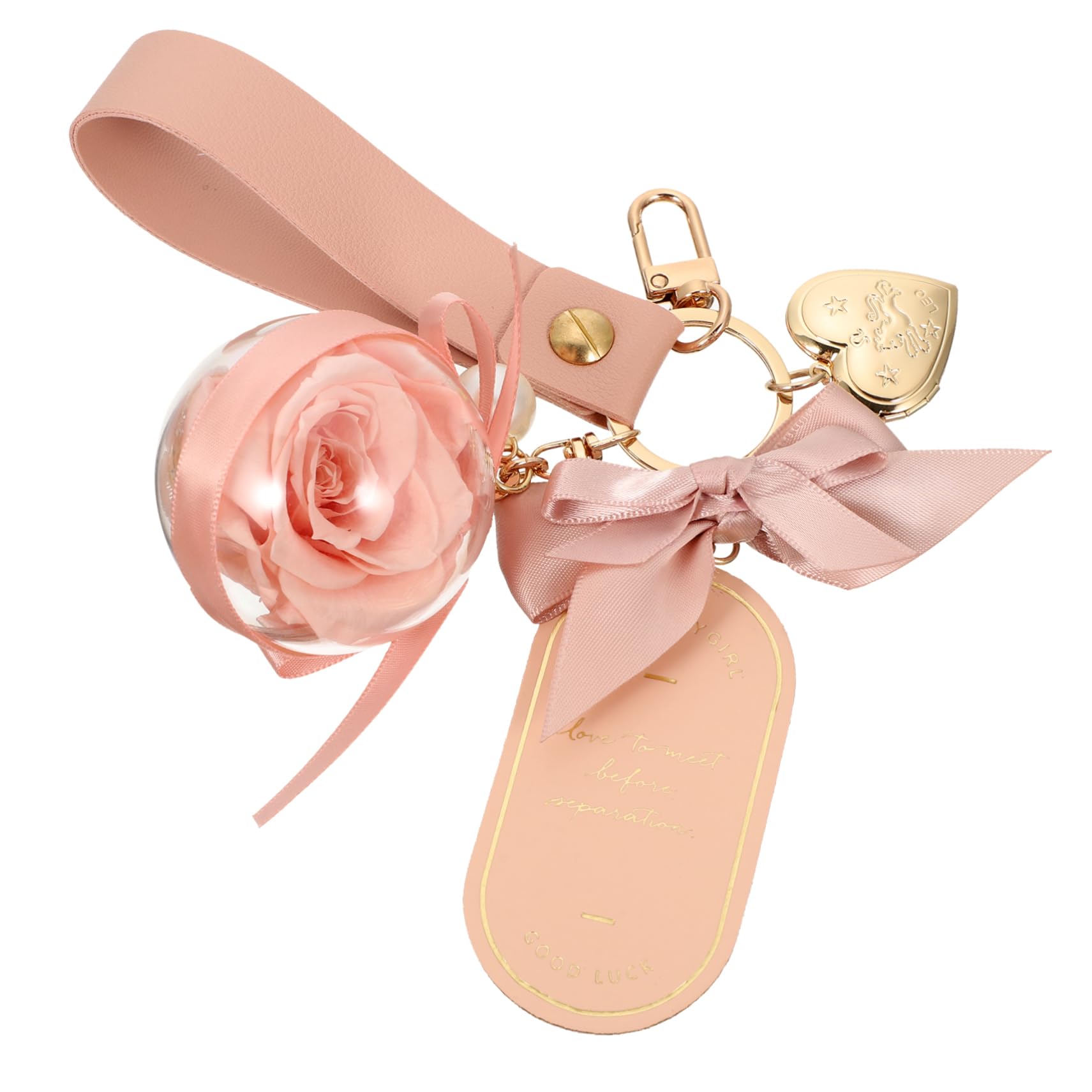 BESPORTBLE Llavero Flor Preservada Rosas Llaveros Señoras Artesanía Rosa Llavero Cadena Rosa Accesorios Precioso Llavero Lindos Llaveros Para Mujer Llavero Con Diseño De Rosas Paño