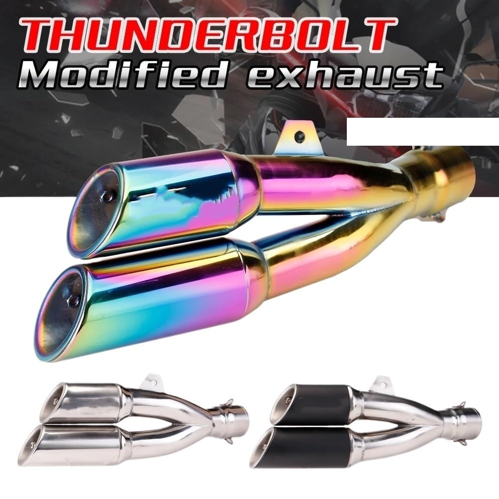tłumik wychowej wydech Do Ninja Do Z900 400 | Zmodyfikowana rura wydechowa motocykla Tłumik motocyklowy 51/61 mm(TYPE-A)