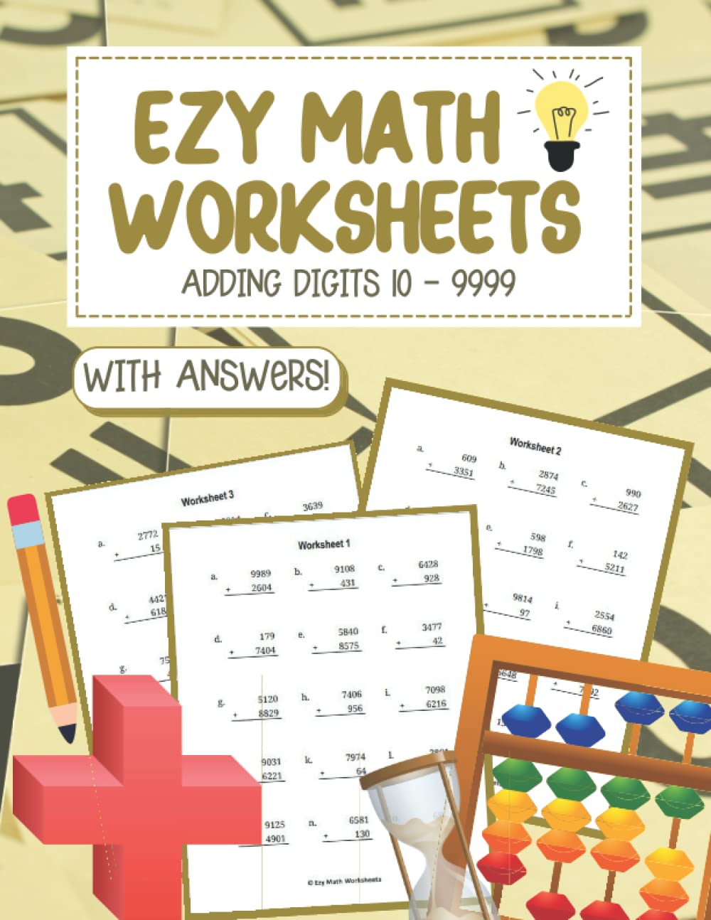 Ezy Math Worksheets: Adding Digits 10-9999