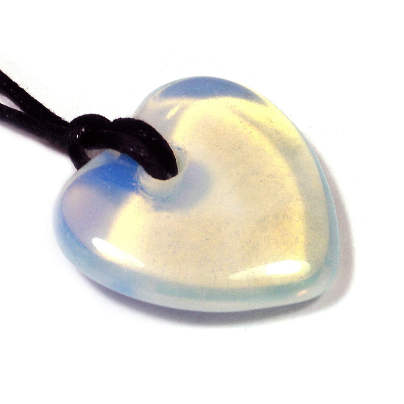 CrystalAge Opalite Heart Necklace 'Faithful Love'