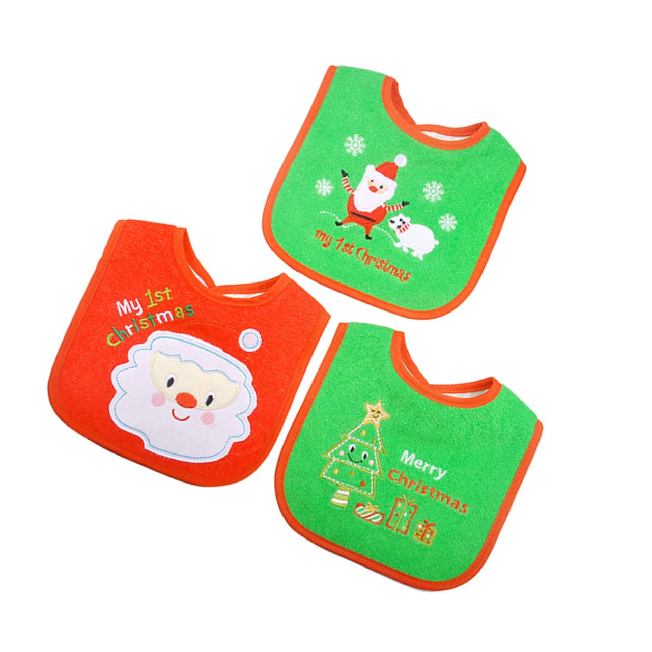 TOYANDONA Baberos Bandana 9 Piezas De Regalo Para Niños Regalo Para Recién Nacidos Baberos De Comida Regalos Para Bebés Baberos De Bandana Babero De Navidad Baberos De Vacaciones Babero De
