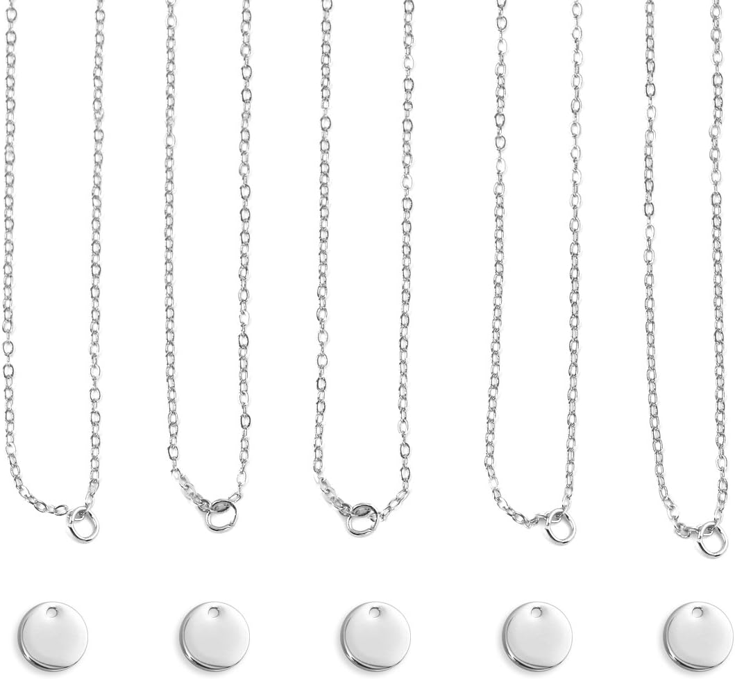 ImpressArt Personal Impressions Necklace Kit, Small Circle, Silver Plated