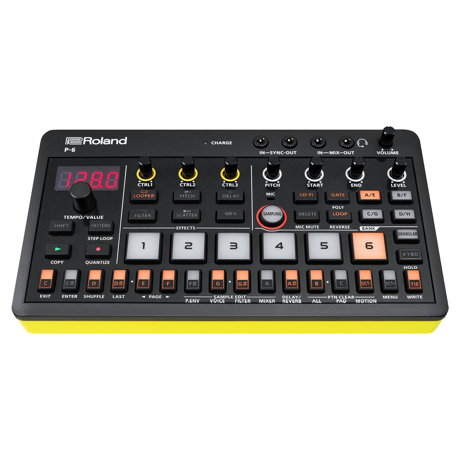 Roland Aira Compact P-6 Creative Sampler avec casque Keepdrum