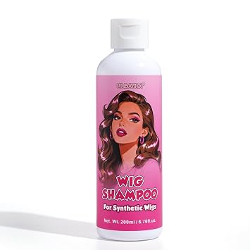 Wigs Shampoo for Synthetic Hair, Weaves & Extensions | Deep Clean & Odor Removal | Anti-Frizz, Easy Detangle & Color-Safe, Keratin Jojoba Formula, 6.76 oz