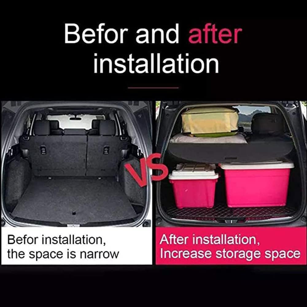 RéTractable ÉTagèRe ArrièRe Coffre pour Land Rover Range Rover Sport 2014-2018 Housse de Protection Coffre Stockage de Partition de la Boîte de Queue Étagères
