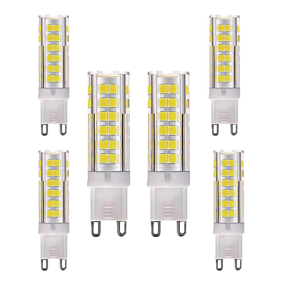 OUGEER G9 LED Lampen 6er Pack – 3W, Ersetzt 30W Halogen, 300 Lumen, Warmweiß 3000K, Flackerfrei