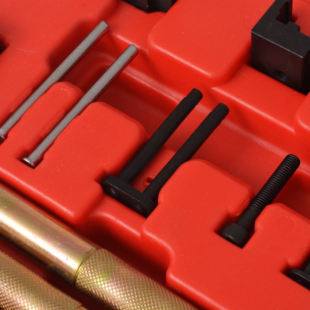 vidaXL Set de Herramientas Remachadoras de Cadena Distribución Coches Vehículo