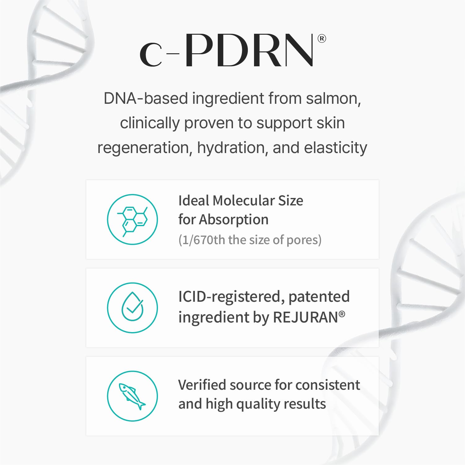 REJURAN Emulsione Rinfrescante, Crema Idratante Per Il Viso Al Dna Di Salmone Pdrn Per Un'Idratazione Profonda, Che Aumenta La Luminosità, 1,52 fl oz (confezione da 1)