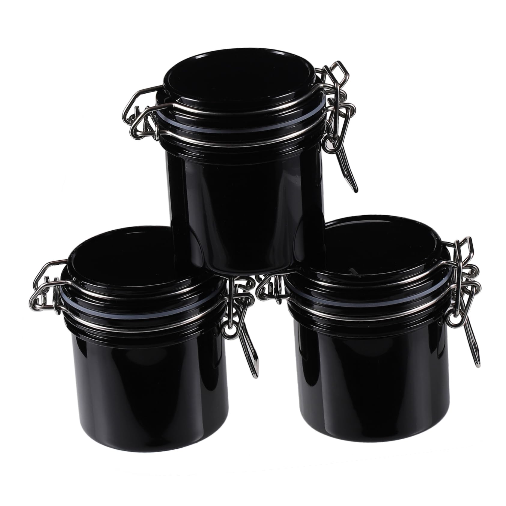 BELLIFFY 3pcs Eyelash Extension Containers Stylish Durable Made of Stainless Steel Plastic