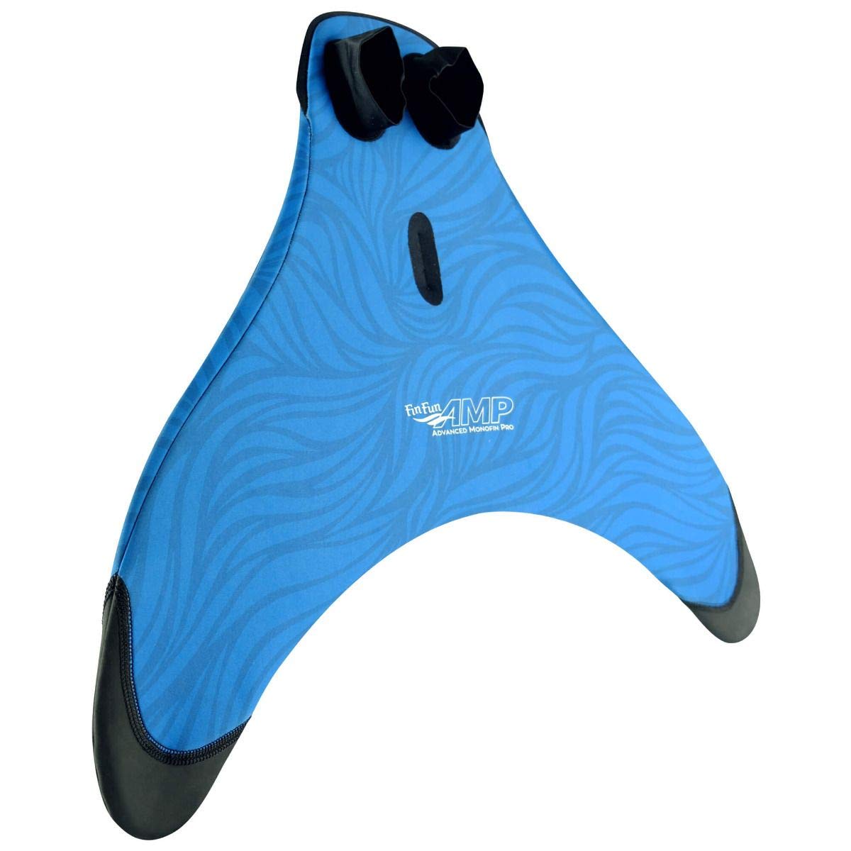 Fin Fun Monoflosse Pro - Advanced Monofin für Meerjungfrauenflosse, 35-43 | Profi Schwimmflosse für Erwachsene ab 14 Jahren, Neopren-Fußtaschen, stabiler Einsatz für Nixen, Gr. 35 bis 43