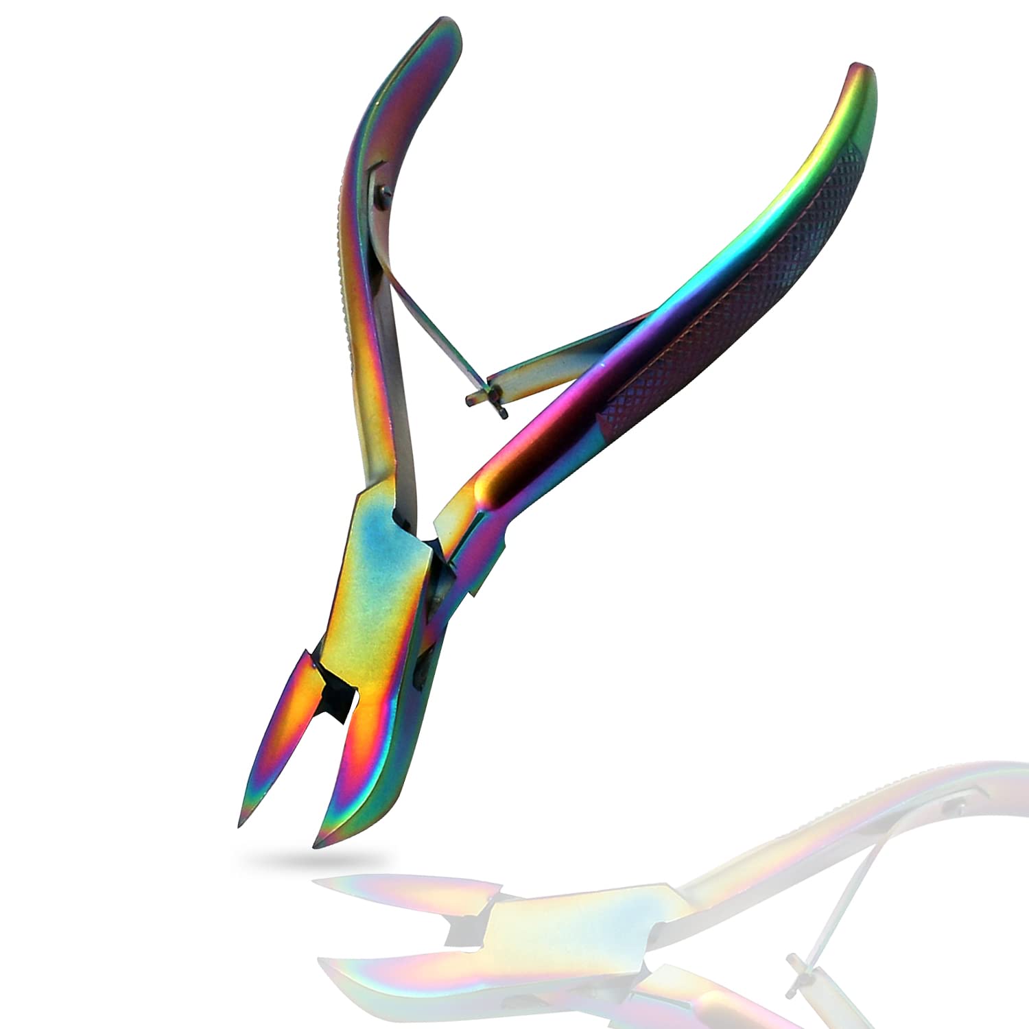 Multi Rainbow Color Piglet Teeth Cutter, 12.7cm/5.5in Stainless Steel Tooth Cutter Scissor Pig Tooth Nipper Piglets Teeth Clipper By Vision Tek Med