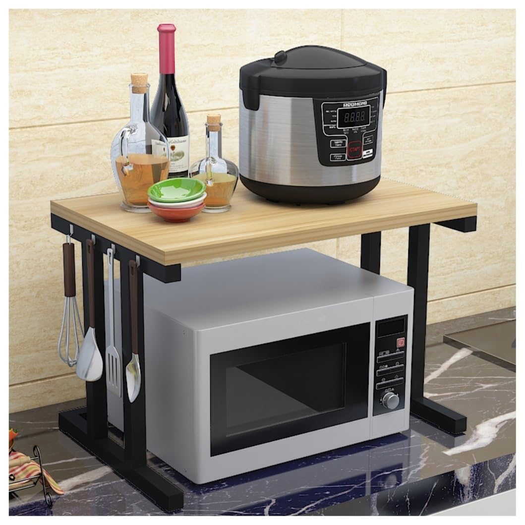 CHUOZI Kitchen Counter Organizer Microwave Shelf Stand Oven Rack 2 Tier Countertop SUP