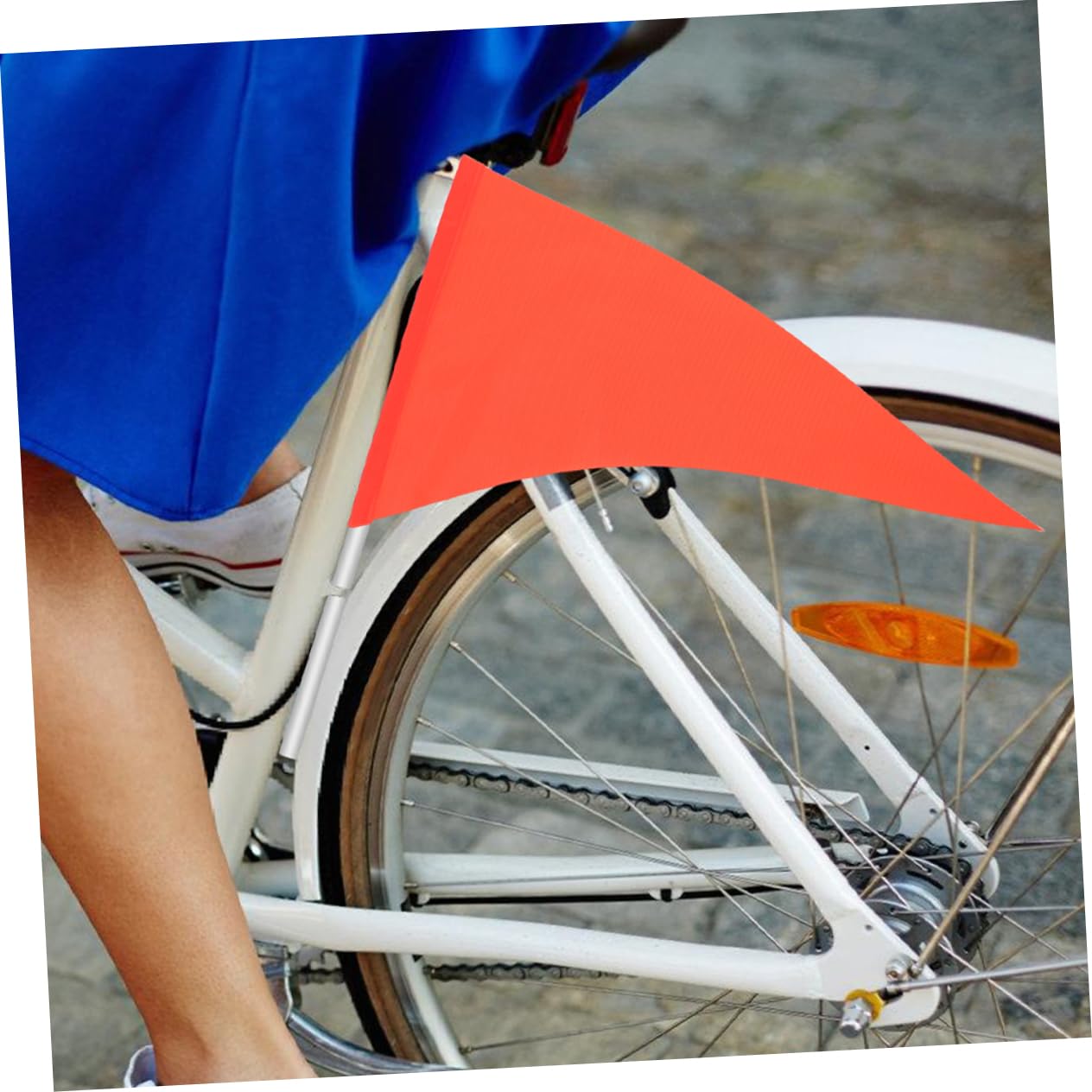 ifundom Banderín De Advertencia De Seguridad Bandera Sencilla para Bicicleta Banderas De Bicicleta Banderas De Advertencia para Bicicleta Bandera Reflectante 5 Piezas x 4