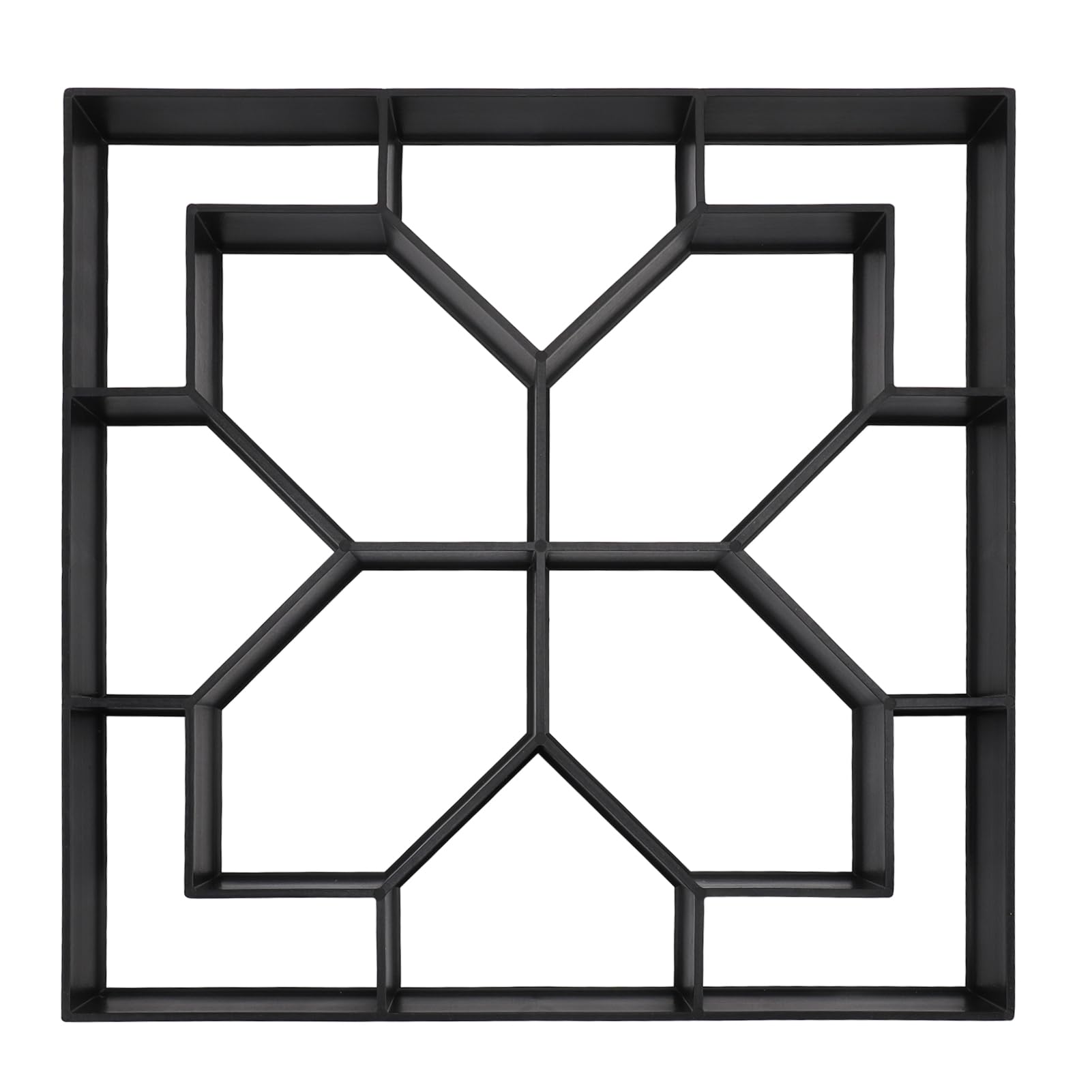 Forme In Cemento, 40X40Cm Riutilizzabile, Creatore Percorsi In Cemento Pavimentazione In Pietra per Prato, Patio, Giardino, Creatore Blocchi Terreno, Forma Pavimentazione Vialetti