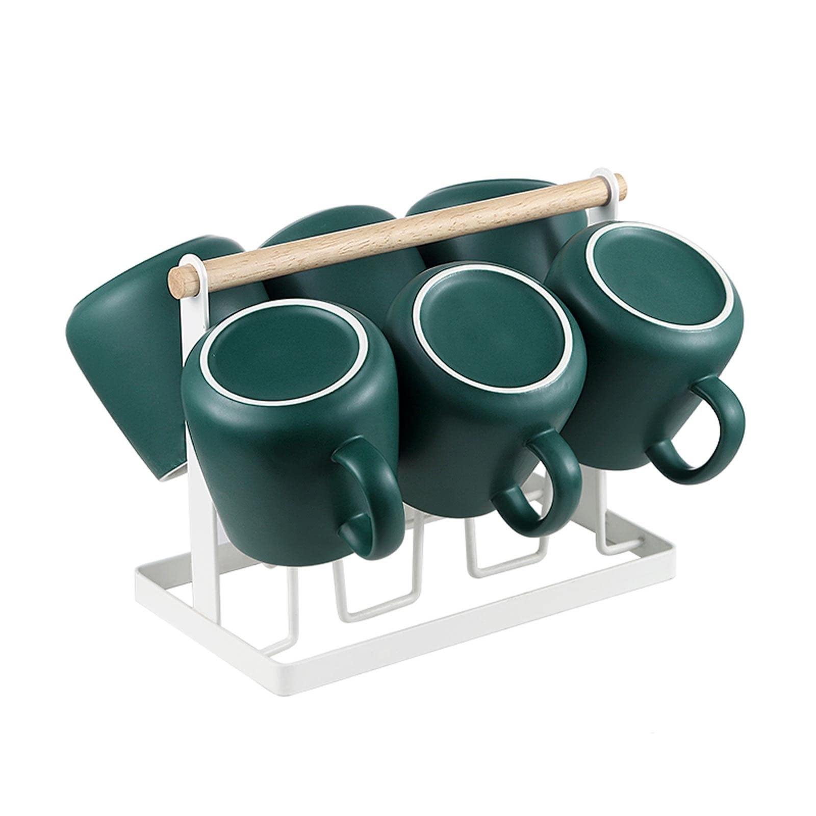 Tazas Taza de cerámica con Tapa y Cuchara Taza de Agua for el hogar Taza de té Taza de café Taza de Agua Pareja Estilo 12.9oz Taza de cerámica (Color : Small)