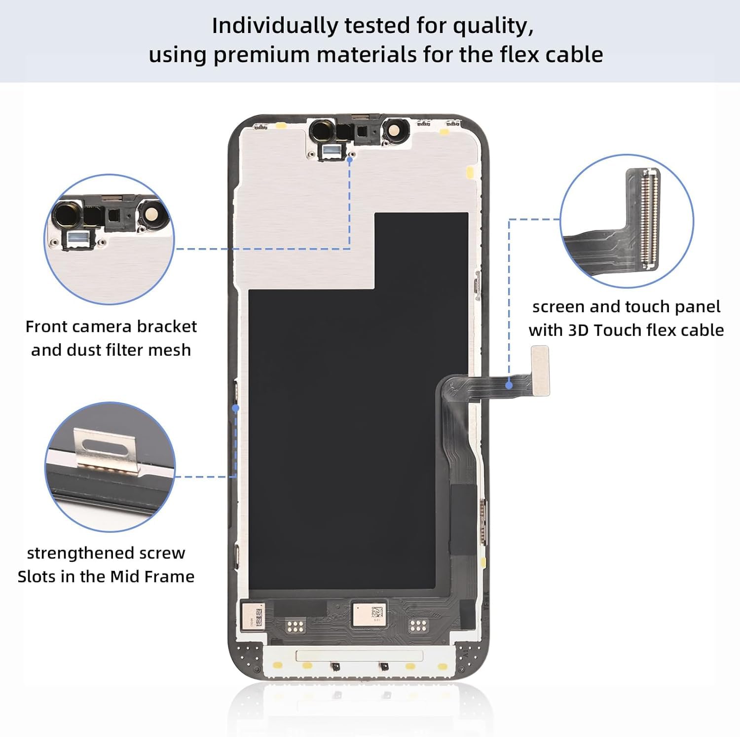 iPhone 13 Pro 純正　画面　フロントパネル　割れあり iPhone13Proフロントパネル交換のご案内！ | iPhone修理アイサポ