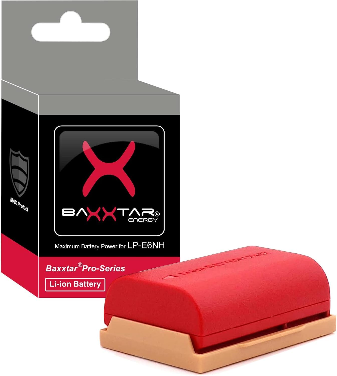 Baxxtar MaxProtect LP-E6NH Batterie 2X 2600mAh NTC Capteur V1 Boîtier - Chargeur 1500mA PD-Performance USB-C Compatible avec Canon EOS R5 R6 R6II R7 5D Mark II III 5DS 6D 7D 60D 70D 80D 90D XC10 XC15