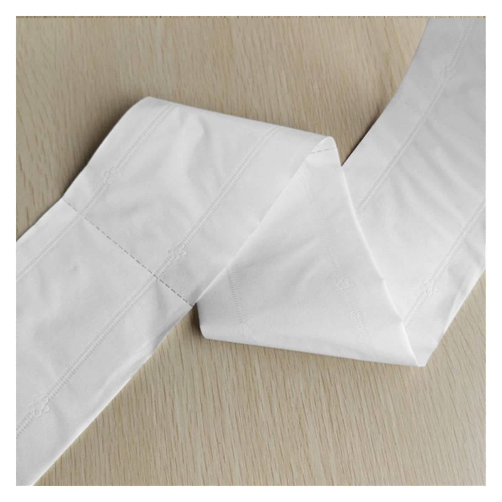 VSOLS 21x9 cm Extra épais 4 pli Grand Papier Toilette Grand Tesonnier de Bain Floral Rossé Serviette à Main (Color : White)