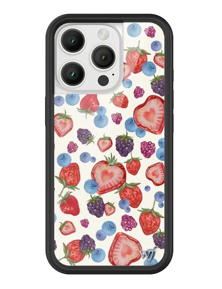Image of Wildflower Cases - iPhone 16 Pro Compatible - Fruit Tart | Impact-Certified 6.5 ft Drop Protection Case, Raised Protective Bumper, Cute Aesthetic Design, Women-Owned Small Business