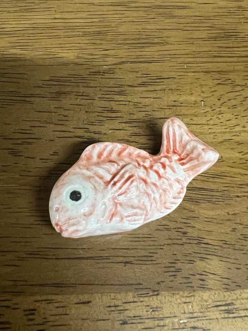 六兵衛窯 箸置き 鯛 小槌 鹿 れいし 4点