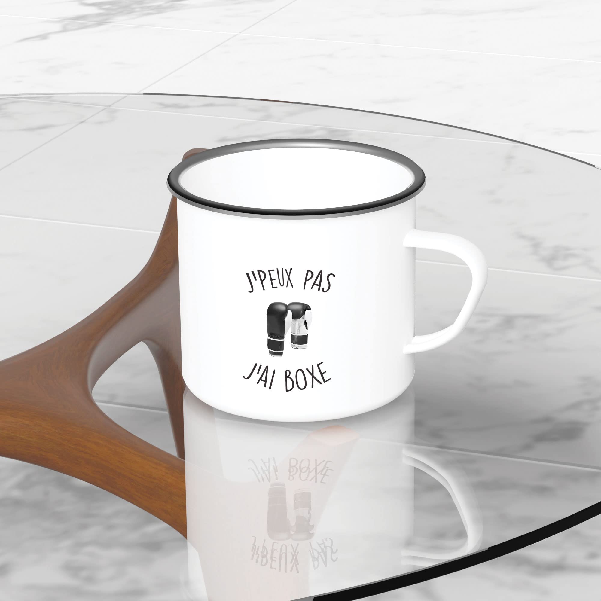 Mygoodprice MUG Tasse émaillée Au Motif Balle Tennis 2